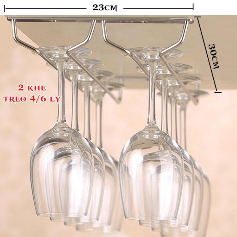Giá treo ly quầy bar gia đình đẹp mắt và tiện dụng